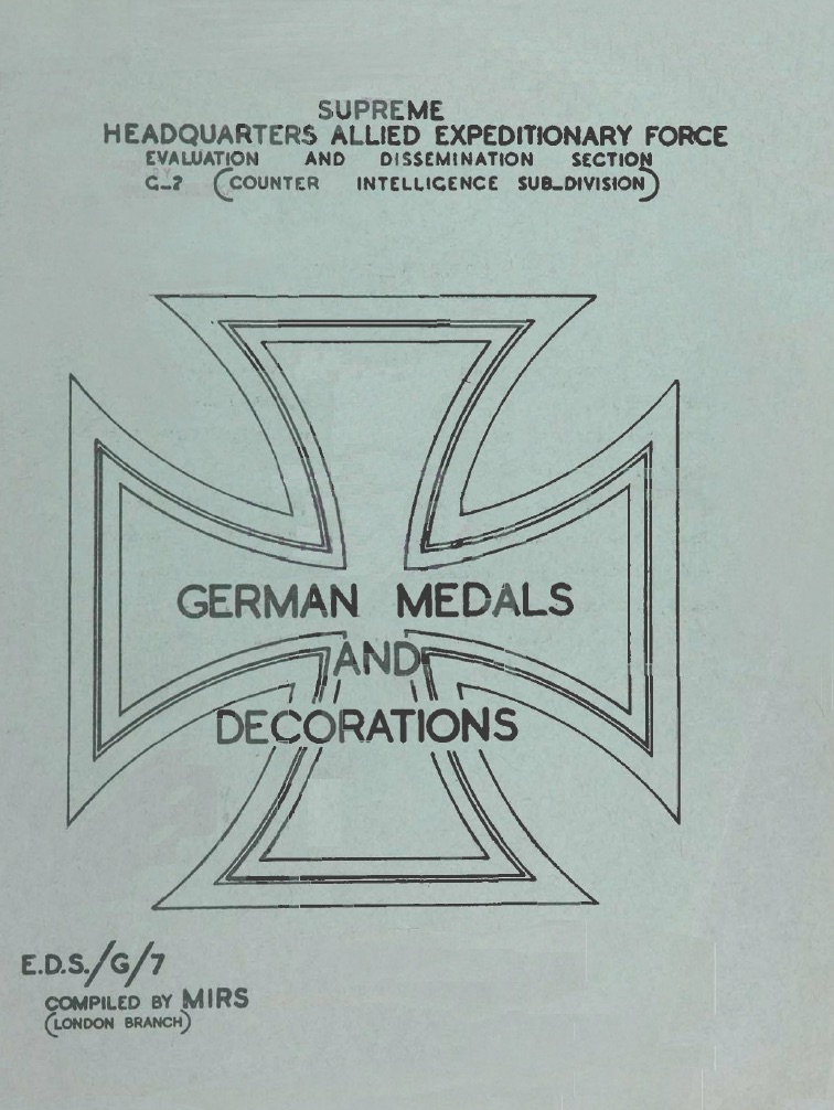 German Medals and Decorations 1945 (eng)